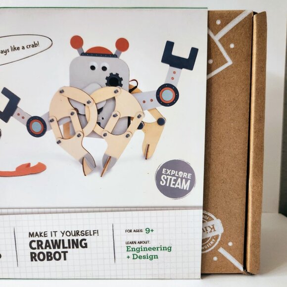 NEW KiwiCo. Kiwi Co. Crawling Robot Crab Science Kit Craft Engineering EASTER To - Picture 8 of 13